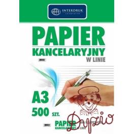 PAPIER KANCELARYJNY A3 LINIA/ 500 ARK