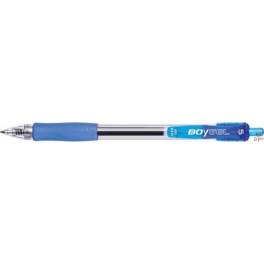 PIÓRO  ŻELOWE RYSTOR BOYGEL EKO NIE NIEBIESKI grip- pstrykany (wkład R-120)
