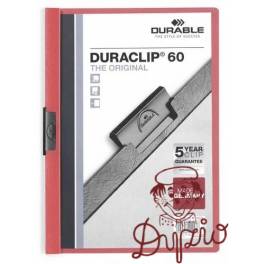 SKOROSZYT DURABLE Z KLIPS 60K2209-03CZE 60 KAR CZERWONY czarny klip.kol.tył SKOROSZYT DURABLE Z KLIPS 60K2209-03CZE 60 KAR CZERWONY czarny klip.kol.tył