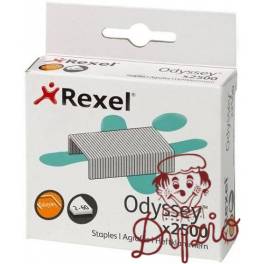 ZSZYWKI REXEL  9/13 ODYSSEY  2500szt  do 60 kartek  (10) SREBRNE 2100050