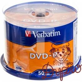 DVD-R   VERBATIM   4.7GB  50 CAKE 43548