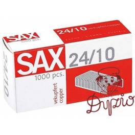 ZSZYWKI 24/10 SAX MIEDZIANE 1000 SZT OP ZBOR. 20 PUD ZSZYWKI 24/10 SAX MIEDZIANE 1000 SZT OP ZBOR. 20 PUD