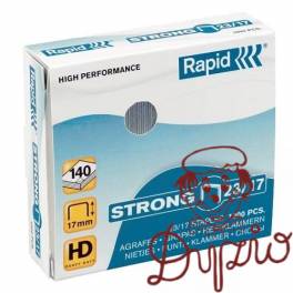 ZSZYWKI RAPID 23/17 1M STRONG 24870300 1000 SZT100-140 kartek ZSZYWKI RAPID 23/17 1M STRONG 24870300 1000 SZT100-140 kartek