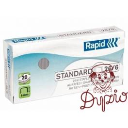 ZSZYWKI RAPID 26/6 2M STANDARD ESS 24861700 2000 SZT ZSZYWKI RAPID 26/6 2M STANDARD ESS 24861700 2000 SZT