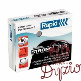 ZSZYWKI RAPID  26/8+ 1M SUPER STRONG 24861600  1000 SZT  ESSELTE