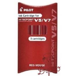 NABOJE DO PILOT V5 SYSTEM CZERWONY x3szt BXS-IC-S CARDRIDGE SYSTEM IC-50-V5-B 4902505444449 NABOJE DO PILOT V5 SYSTEM CZERWONY x3szt BXS-IC-S CARDRIDGE SYSTEM IC-50-V5-B 4902505444449