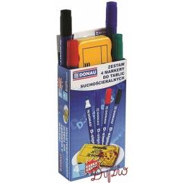 MARKER TABL. DONAU OK 4KOLORY+GĄBKA 7372904-99PL MARKER TABL. DONAU OK 4KOLORY+GĄBKA 7372904-99PL