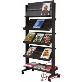 STOJAK PREZENTACYJNY PAPERFLOW LARGE PF255N01-05 CZARNY MOBILNY 5 PÓŁEK STOJAK PREZENTACYJNY PAPERFLOW LARGE PF255N01-05 CZARNY MOBILNY 5 PÓŁEK