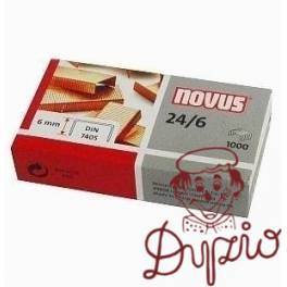ZSZYWKI NOVUS 24/6 a 1000 MIEDZIOWANE 040-0206 ZSZYWKI NOVUS 24/6 a 1000 MIEDZIOWANE 040-0206