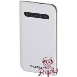 POWERBANK  ŁADOWARKA PRZENOŚNA KF17256 Q-CONNECT  3. 000 MAH  SREBRNA