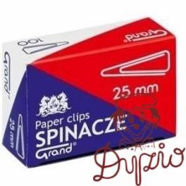 SPINACZ  TRÓJKĄTNY 25MM   10op GRAND (10op x 100szt w pud //1000 szt spinaczy) 5903364230104