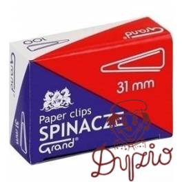 SPINACZ  TRÓJKĄTNY 31MM   10SZTUK GRAND (10op x 100szt w pud //1000 szt spinaczy) 5903364230135