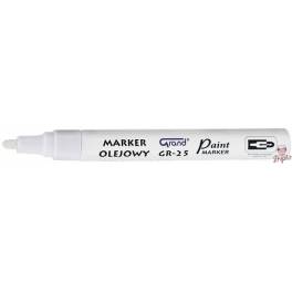 MARKER OLEJ. GRAND GR25 BIAŁY 1 8mm OP 12 MARKER OLEJ. GRAND GR25 BIAŁY 1 8mm OP 12