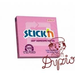 NOTES SAMOP. 76x76 STICKE`N RÓŻOWY 360 STOPNI 21554 NOTES SAMOP. 76x76 STICKE`N RÓŻOWY 360 STOPNI 21554