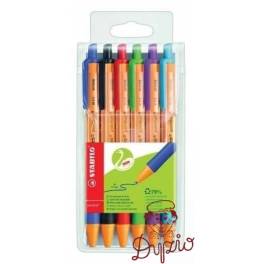DŁUGOPIS STABILO POINTBALL KPL.6 KOL 6030/6 4006381437288 DŁUGOPIS STABILO POINTBALL KPL.6 KOL 6030/6 4006381437288