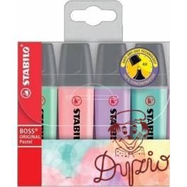 ZAKREŚLACZ STABILO BOSS PASTEL KPL.4SZT 70/4-2 4006381492867 ZAKREŚLACZ STABILO BOSS PASTEL KPL.4SZT 70/4-2 4006381492867