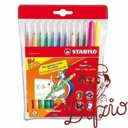 FLAMASTER 18 KOL STABILO TRIO  378/18
