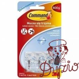 HACZYKI COMMAND 3M 17067CRL PL DO OZDÓB do 1 kg. PRZEŹ. Z METALOWYM UCHWYTEM