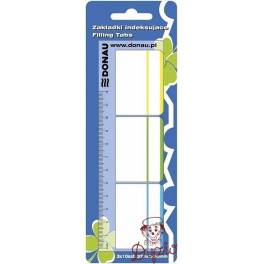 ZAKŁADKA SAMOP.37x50 3 KOL.7566001 DONAU PÓŁTRANSPAR. 30SZT ZAKŁADEK +LINIJKA