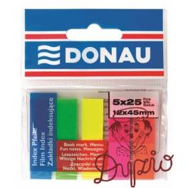 ZAKŁADKA SAMOP.12x45 5 KOL.NEON DONAU folia 5KOL PO 25KART 7577001 ZAKŁADKA SAMOP.12x45 5 KOL.NEON DONAU folia 5KOL PO 25KART 7577001