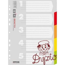 PRZEKŁADKI OFFICE KART A4. 5 KOLOR 200g 21070521-99 PAPIER INDEKSY PRZEKŁADKI OFFICE KART A4. 5 KOLOR 200g 21070521-99 PAPIER INDEKSY