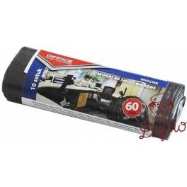 WORKI NA ŚMIECI 60L MOCNE CZARNE 10SZT LDPE BEZ TAŚMY OFFICE 22021222-05kar50 WORKI NA ŚMIECI 60L MOCNE CZARNE 10SZT LDPE BEZ TAŚMY OFFICE 22021222-05kar50