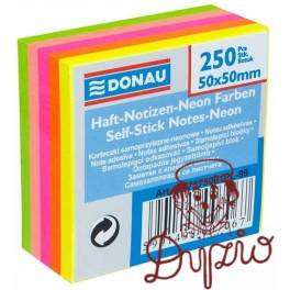NOTES SAMOP. 50x50 DONAU NEON 5-KOL. 250 KART. 7575001-99 (48) NOTES SAMOP. 50x50 DONAU NEON 5-KOL. 250 KART. 7575001-99 (48)