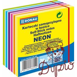 NOTES  SAMOP.  76x76  WYSOKI  NEON 400K DONAU MIX KOLORÓW 400 KART  7574011PL-99