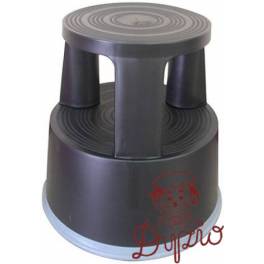 TABORET Q-CONNECT NA KÓŁKACH CZARNY PLASTIKOWY KF00633 TABORET Q-CONNECT NA KÓŁKACH CZARNY PLASTIKOWY KF00633