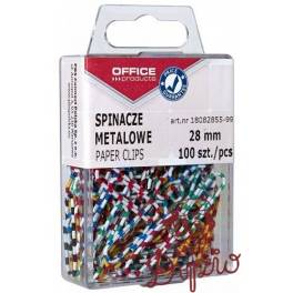 SPINACZ 28MM KOLOR  OFFICE  100SZT ZEBRA OP PLAST. 18082855-99