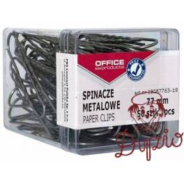 SPINACZ 77MM SREBRNY OFFICE PRODUCT OP PLASTIK // 50SZT 18087763-19 SPINACZ 77MM SREBRNY OFFICE PRODUCT OP PLASTIK // 50SZT 18087763-19