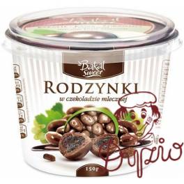 KUBECZKI BAKAL SWEET RODZYNKI W CZE 150G ABAK-040 W MLECZ. CZEKOLADZIE