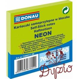 NOTES  SAMOP.  76x76  DONAU NEON ZIEL 1 x 100 K 7586011-06