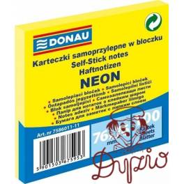NOTES SAMOP. 76x76 DONAU NEON ŻÓŁTY 1 x 100 K 7586011-11 NOTES SAMOP. 76x76 DONAU NEON ŻÓŁTY 1 x 100 K 7586011-11