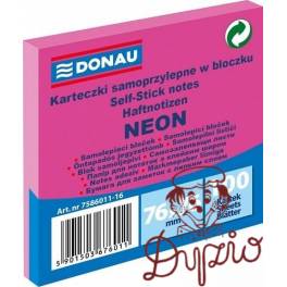 NOTES SAMOP. 76x76 DONAU NEON RÓZOWY 1 x 100 K 7586011-16 NOTES SAMOP. 76x76 DONAU NEON RÓZOWY 1 x 100 K 7586011-16
