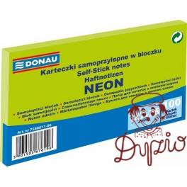 NOTES  SAMOP. 127x76  DONAU NEON ZIEL 1 x 100 K 7588011-06