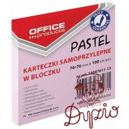 NOTES SAMOP. 76x76 OFFICE PASTEL RÓŻ 1 X 100 K 4046611-13 NOTES SAMOP. 76x76 OFFICE PASTEL RÓŻ 1 X 100 K 4046611-13