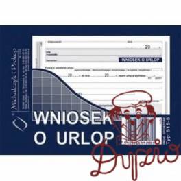 DRUK WNIOSEK O URLOP 515-5 A6 DRUK WNIOSEK O URLOP 515-5 A6