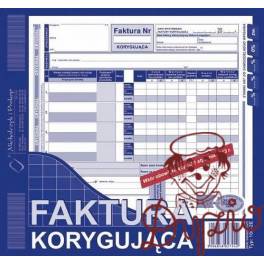 DRUK FAKTURA VAT KORYG. 2/3 A  106-2E ORYGINA L+KOPIA