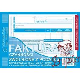 DRUK FAKTURA VAT A5 NETTO 198-3e NOWA 1+1 80K poziomy DRUK FAKTURA VAT A5 NETTO 198-3e NOWA 1+1 80K poziomy