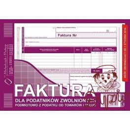 DRUK FAKTURA VAT A5 NETTO  203-3E  NOWA 1+1 80K poziomy