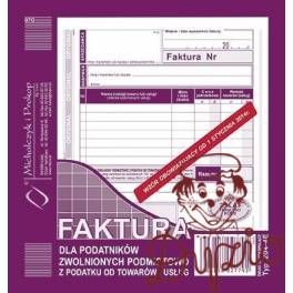 DRUK FAKTURA VAT 2/3 A5 NETTO 204-4E NOW