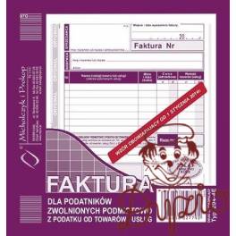 DRUK FAKTURA VAT 2/3 A5 NETTO 204-4E NOW DRUK FAKTURA VAT 2/3 A5 NETTO 204-4E NOW