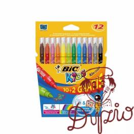 FLAMASTER BIC KID COLOUR 10+2 920294