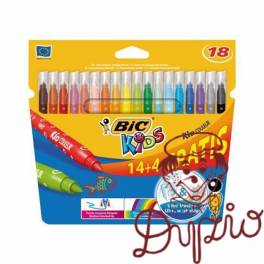 FLAMASTER BIC KID COLOUR 14+4  937510