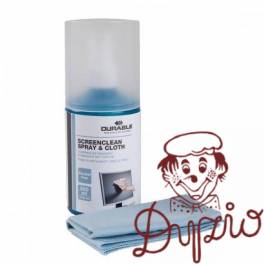 PŁYN DO EKRANÓW DURABLE 5823-00 Płyn do czyszczenia ekranów 200 ML + ściereczka PŁYN DO EKRANÓW DURABLE 5823-00 Płyn do czyszczenia ekranów 200 ML + ściereczka