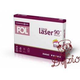 KSERO PAPIER POLEFFECT A4  90G POLCOLORLASER 250ark w ryzie w kart 10ryz SATYNOWANY