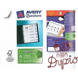 PRZEKŁ AVERY  1 6 KARTON 1838061 BIAŁE A4