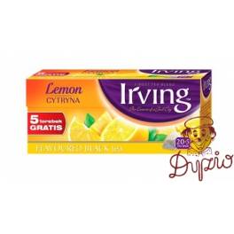 HERBATA IRVING CZARNA CYTRYNOWA 20 SZT LEMON BLACK TEA