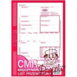 DRUK CMR MIĘDZ.LIST PRZEWOZOWY A4 800-1 1+3 PION. 80K DRUK CMR MIĘDZ.LIST PRZEWOZOWY A4 800-1 1+3 PION. 80K